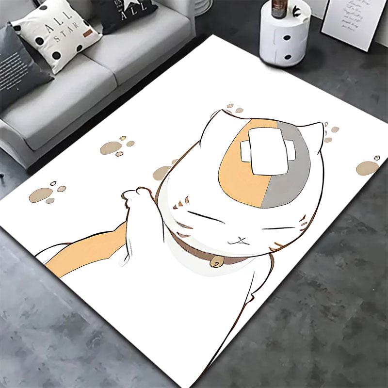 Nyanko Sensei Carpet Rug For Living Room Bedroom Home Sofa Decoration Kids Play Nonslip Floor Mat