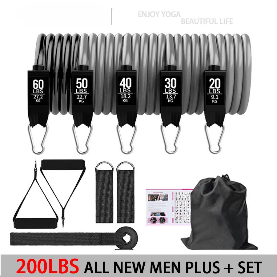 Резиновая лента для фитнеса, эластичная лента для йоги, обновленный набор тренировочных планок, тренировочные упражнения для пилатеса, оборудование для фитнеса, тянущая веревка