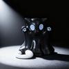 Cutes Mini Cat Ghost Figurine Spooky Resin Ghost Statue Cute Ghost Ornaments Perfect For Indoor & Porch Halloween Decor Tabletop