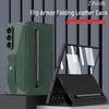 Чехол-книжка Samsung Z Fold 6 Armor Flip из кожи со слотом для стилуса - Полностью закрывающийся бизнес-кейс