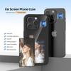 NFC Function E-lnk 3.7 Inches Screen Display Mob For IPhone 13 14 15 Wireless Transmission Screen Projection Phone Case