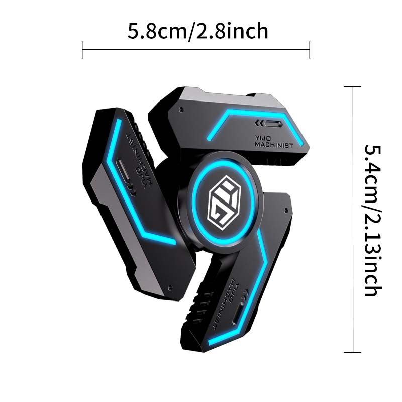 Metal Fidget Spinnerglow In The Dark Quiet Bearings, Stress Relief Toy For Kids & Adults, Cool Gift For Anxiety Relief