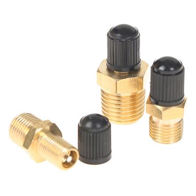 1/4 NPT 1/8 NPT M10*1 Автомобильный золотник шины Мотоциклетный бескамерный шинный винтовой вентиль Контроль давления в шинах Медный вентиль шины