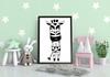 Picture poster In a frame A4 cm Zebra PD249