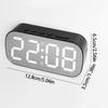 Электронные настольные часы с 12/24-часовым форматом, тихие светодиодные цифровые часы, креативный цифровой будильник, настольные