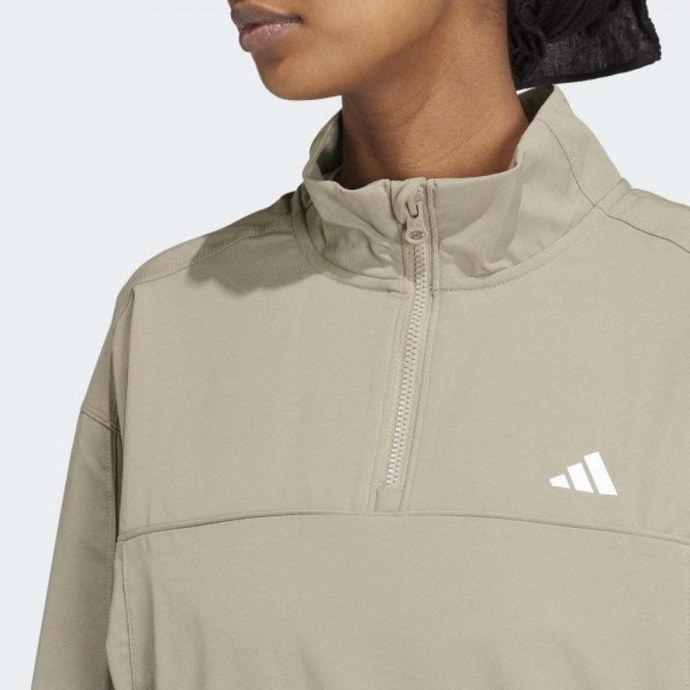 Adidas Women S Spring Autumn Daily Anorak Ix1028 Aero Lady Train eSSential Woven Quarter...