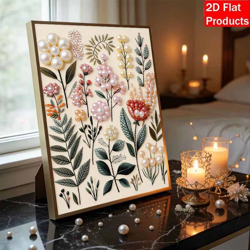 Наборы Алмазной Живописи DIY 'Растение Жемчуг Алмаз' Без Рамки 30x40см Наборы Алмазной Живописи 'Gem Art' для Взрослых/Новичков Идея для Подарка Декор Стен Дома