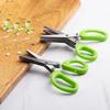 Seaweed Shredder Multi-layer Cooking Scissors Kitchenmulti-functional Stainless Steel Three-layer Five-layer Green Onionscissors