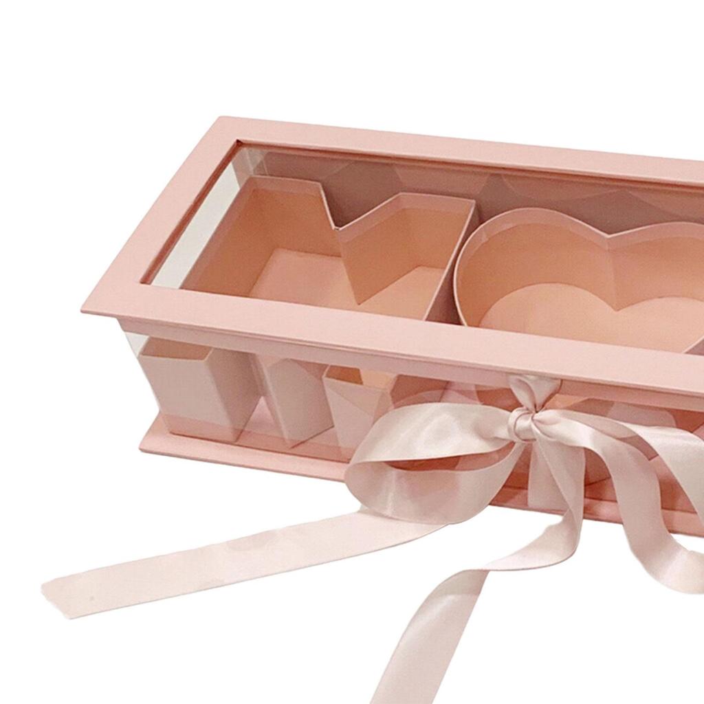 Mom Empty Flower Box Mother's Day Premium Elegant Eternal Soap Packaging Box for Parties Celebrations Valentines DIY Decorations