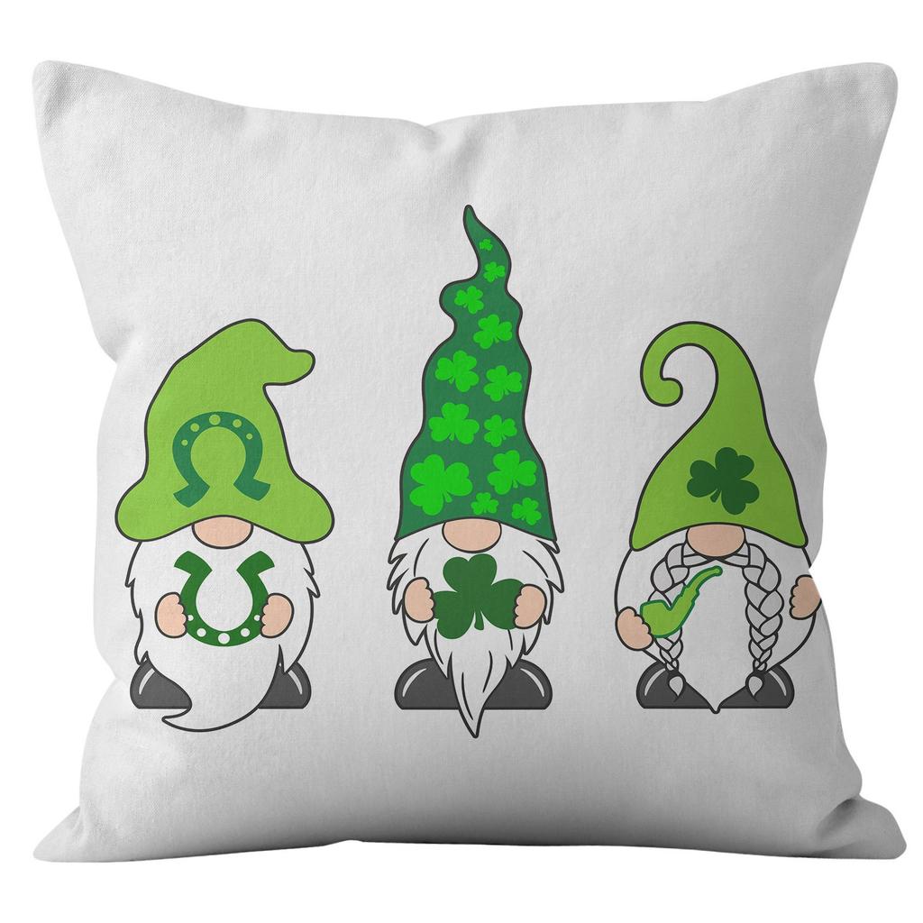 Наволочка для дома Ст. Наволочка на День святого Патрика Четырехлистный клевер Клетчатая Наволочка на диванную подушку