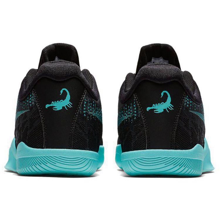 Nike Mamba Rage Trendy Comfortable Fabric Shock Absorption Non-Slip Wear-Resistant Low-Top Basketball Shoes Men sneaker Black Blue AJ7830-004