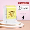 Персонализированный штамп с именем и водостойкими чернилами – Дизайны PomPomPurin, Модный самовтулкивающийся, не размазывающийся, Идеально подходит для школьных принадлежностей
