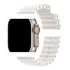Применимый ледяной синий силиконовый ремешок для Apple Watch Series 1-10 (S10 Официальный стиль)