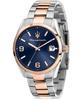 Attrazione Two Tone Stainless Steel Blue Dial Quartz R8853151006 Men's Watch