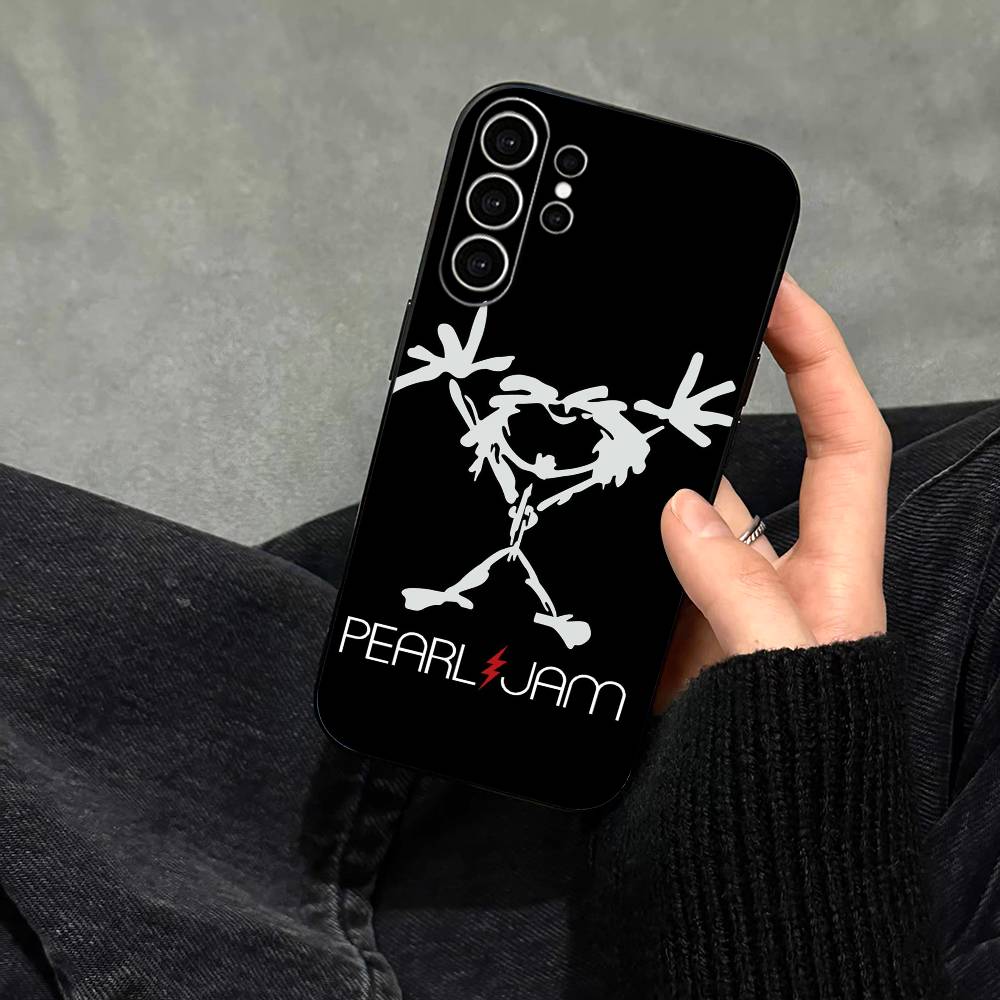 Чехол для телефона с изображением группы Pearl Jam, модный, для Samsung S25, S24, S21, S22, S23, S30, Ultra, S20, Plus, Fe, Note, 10, 9, 5G, черный
