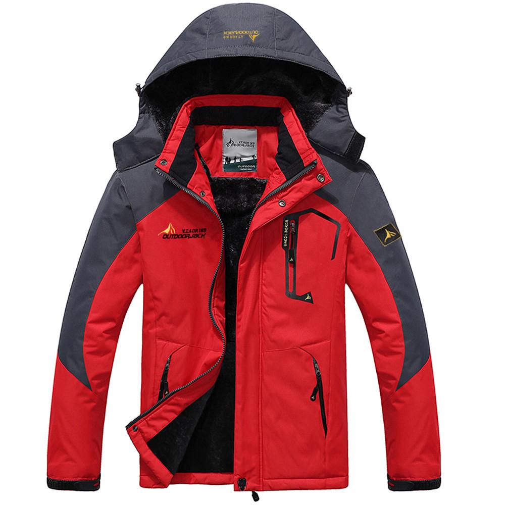 Мужская Зимняя Одежда Утепленное Пальто с Капюшоном