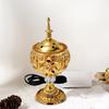 Yousheng Electric Incense Burner Metal Arabian Style Incense Cone Holder Middle Eastern Decorative Censer for Home Office Spa Yoga Church