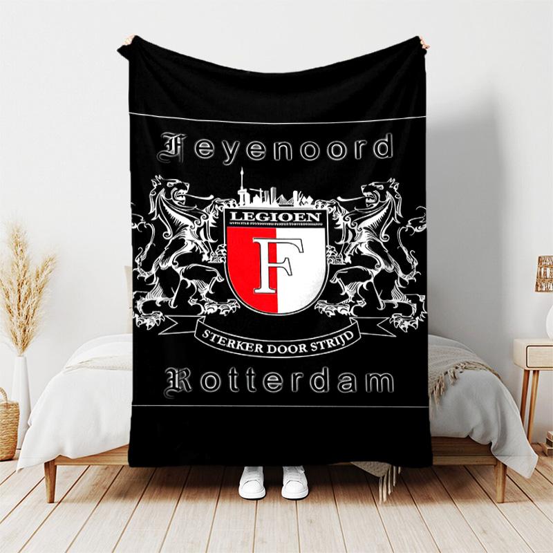 1pc Blanket - Feyenoord Rotterdam logo Print Design, Lightweight Blanket for Sofa, Bed- Soft &Warm, Gift for All Seasons