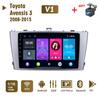 2 Din Android автомобильный радиоприемник мультимедийный видеоплеер для Toyota Avensis 3 2008-2015 навигация GPS WIFI головное устройство 1 + 16 ГБ