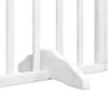 6 Piece Foldable White Dog Gate 300 cm Poplar Wood