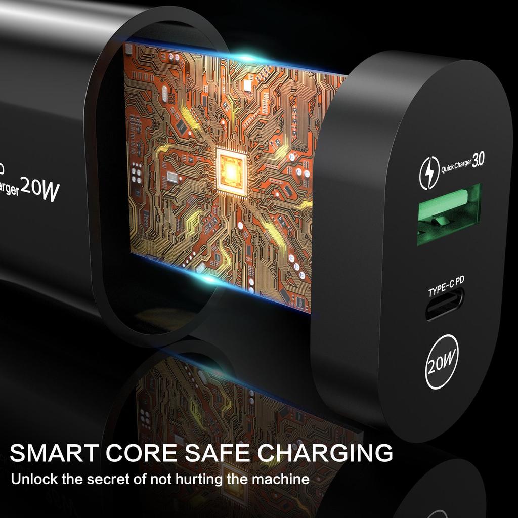 Быстрое зарядное устройство 12 В PD 2,4 А Тип штекера EU/US Адаптер Type-C