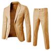 Men Suit Set Lapel Formal Stylish Buttons Pockets for Dating Men Suits Groom Wedding Jacket Pants Formal Coat Trousers