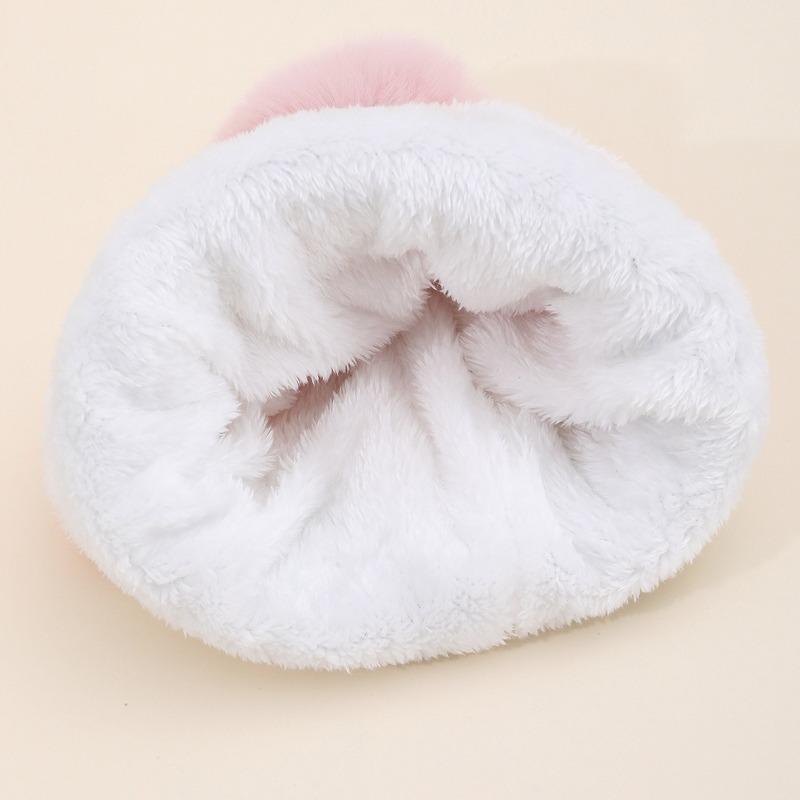 Winter hat children winter new velvet outdoor thermal hat tie-dye gradual change color wool hat