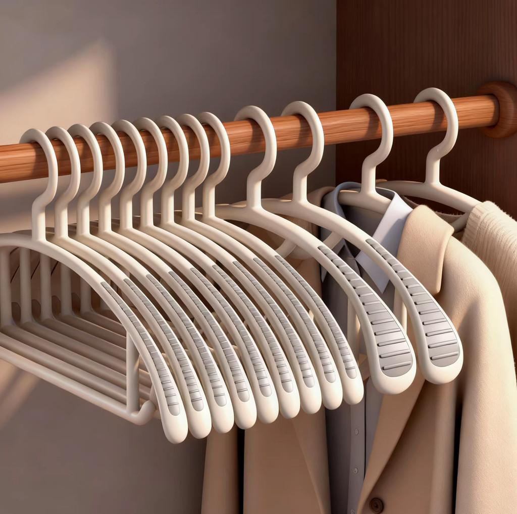 Modern Plastic Hangers For Clothes And Pants With Nonslip Design Perfect For Student Dorms