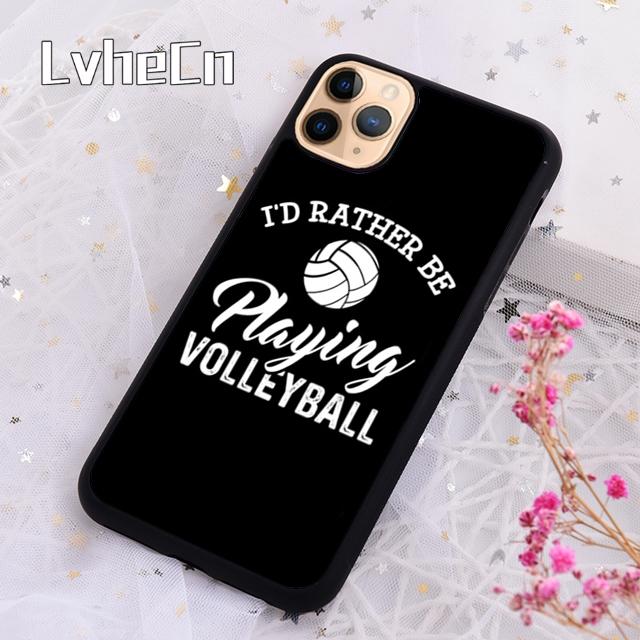 LvheCn Чехол для телефона с цитатами о волейболе Для For iPhone 17 Air 13 12 14 15 16 Pro Max Plus