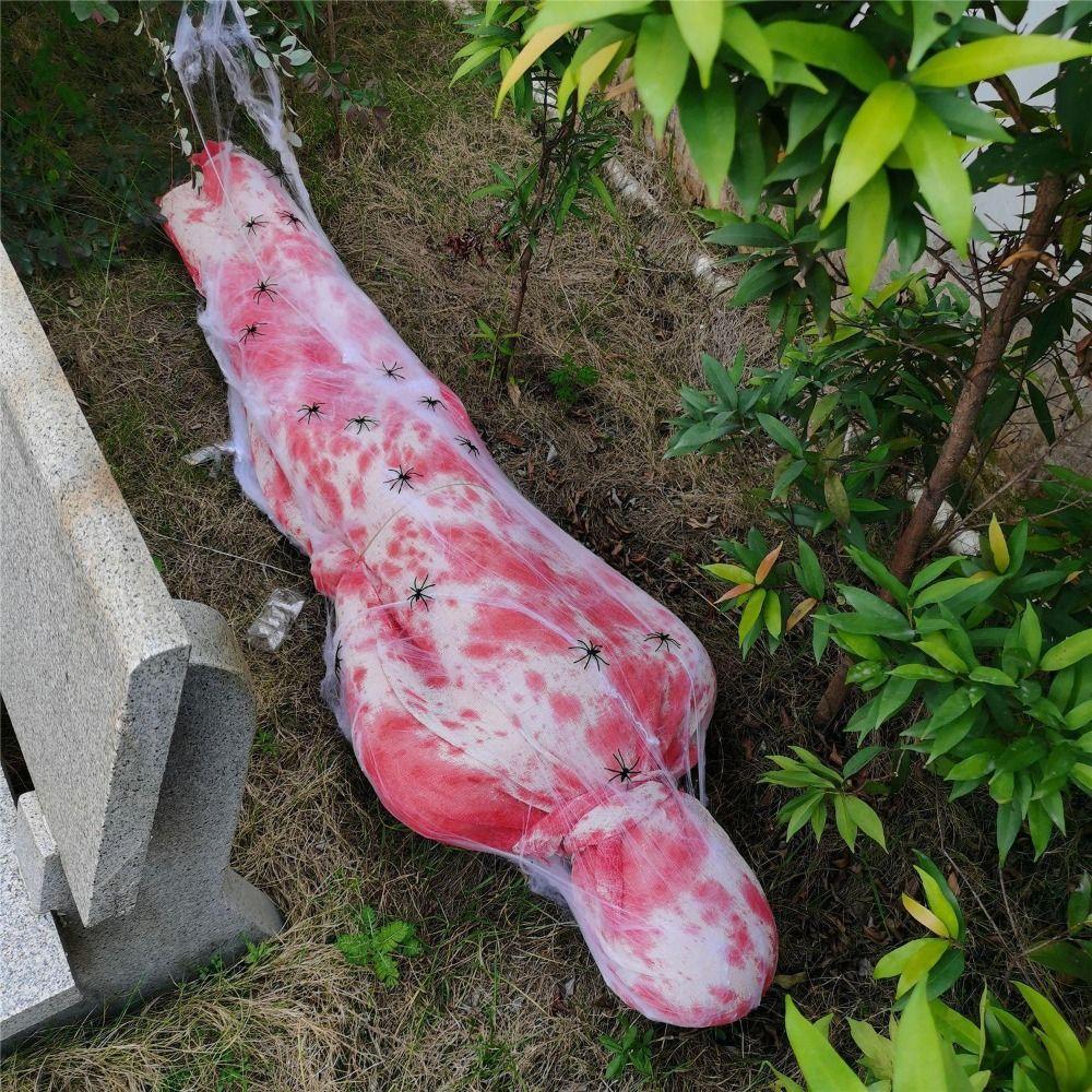 Hanging Hot Inflatable Fake Corpse Cloth Halloween Body Bag Ghost House Props Courtyard