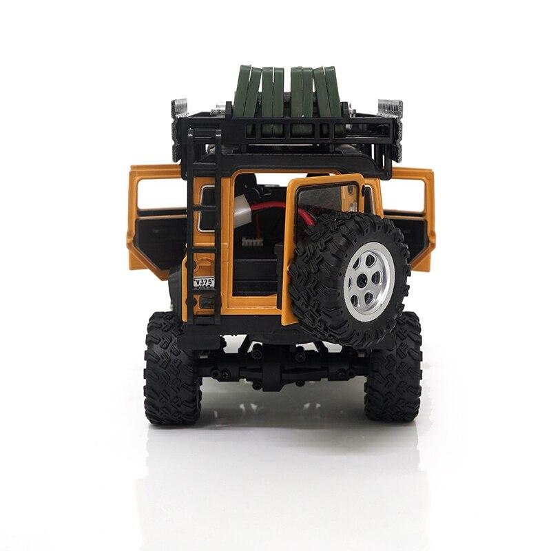 1/28 Scale 4WD 2.4Ghz Simulation Remote Control Off-Road Climbing Car with Front and Rear Lights Vehicle Model Toy