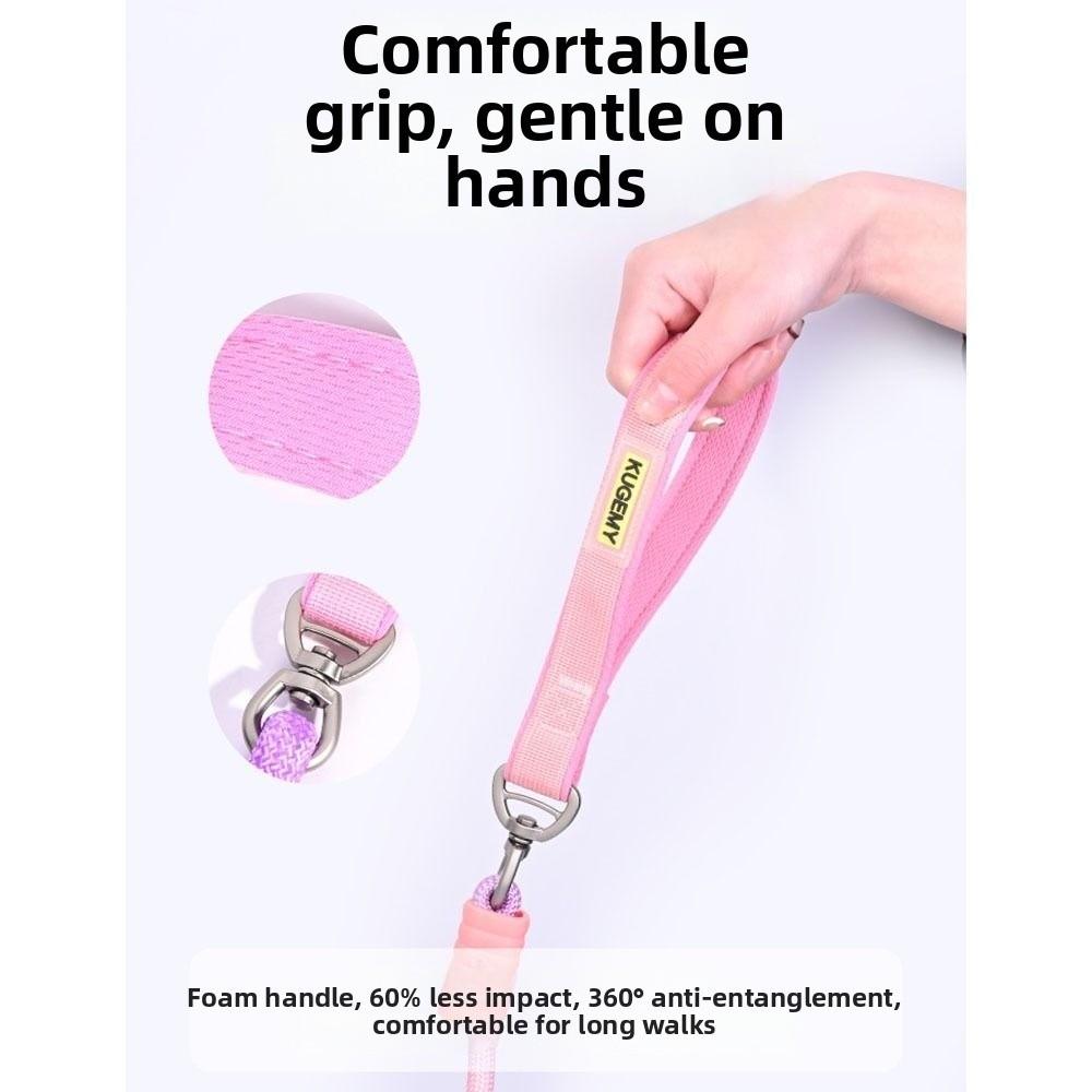 Heavy Duty Dog Leash Gradient Color Pet Training Leash Anti-Escape Anti-Pull Leash  Outdoor Use