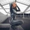 White Widow Women's Cosplay Bodysuit Black Spandex Superhero Costume