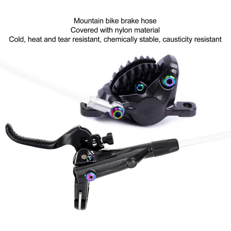 Durable with 4 Olives and Inserts Brake Hose Kit Easy To Install White Hydraulic Disc Brake Hose Disc Brake Hose Kit Bike Repair