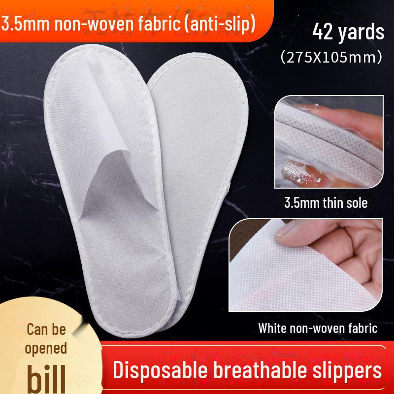 Plush Winter Non-Slip Disposable Slippers for Hotels & Homestays