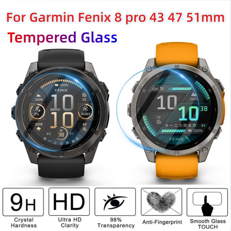 Защитная пленка для экрана Garmin Premium для Fenix 8pro 47 51mm 7 7X 7S Pro 6 6S 6X Pro HD Tempered Glass Smart watch Accessories