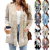 Women's Lightweight Cardigan Sweaters Open Front Long Sleeve Casual Loose Thin Cardigans With Pockets
