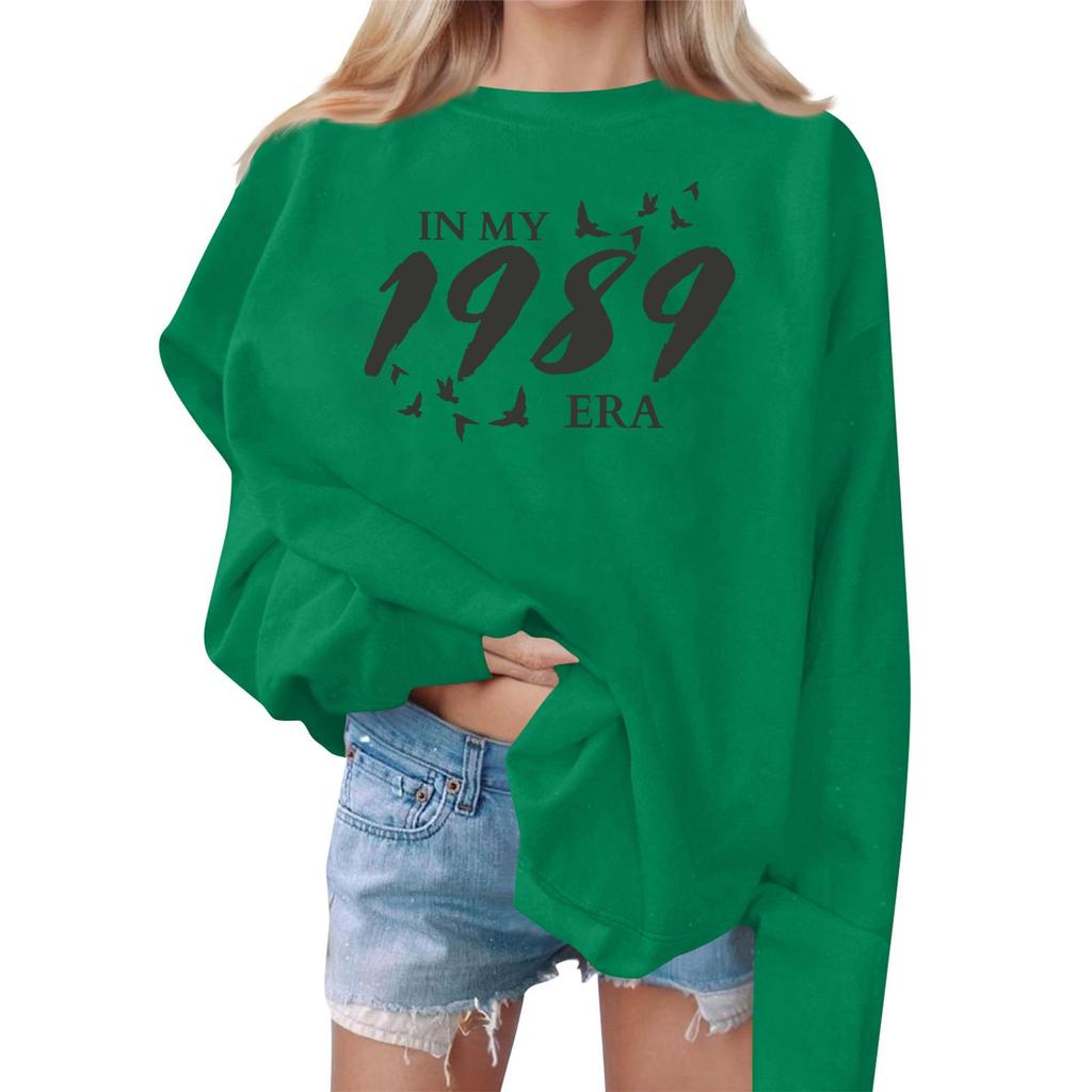 Женские повседневные модные толстовки с длинным рукавом и круглым вырезом с принтом, пуловер, топ