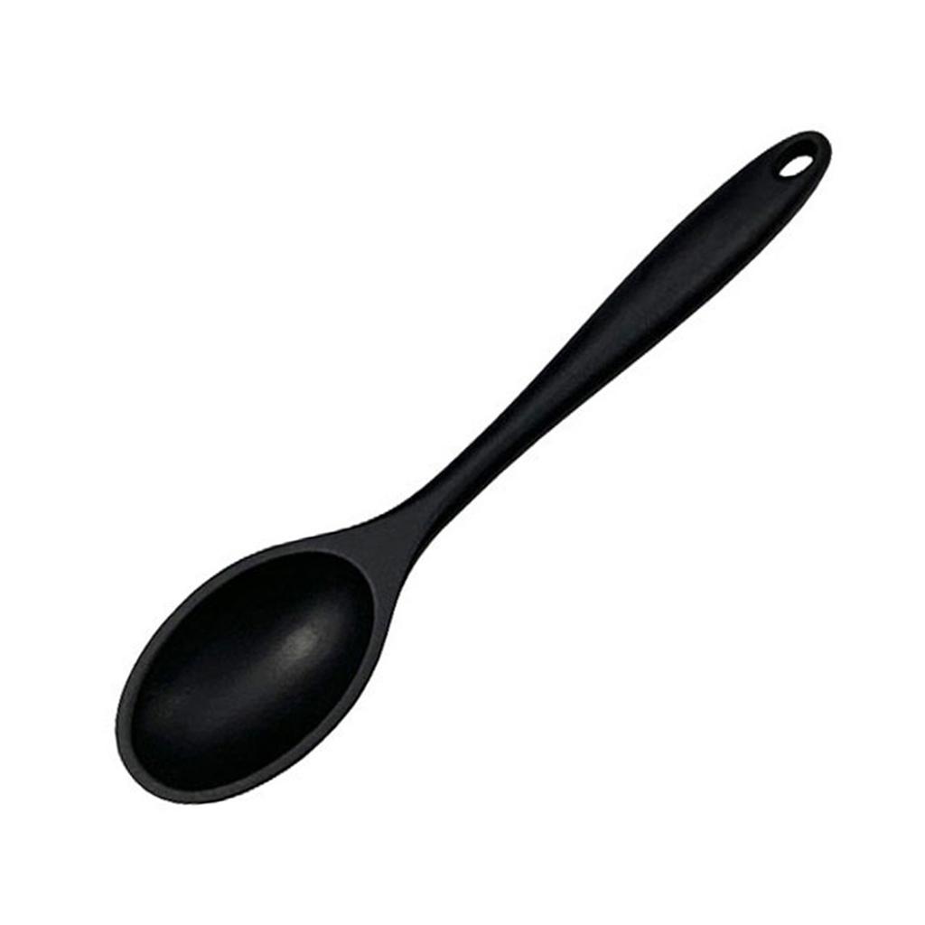 Heat Resistant Silicone Cooking Spoon Non Melting Stirring Spoon Durable Kitchen Spoon with Long Handle for Cooking