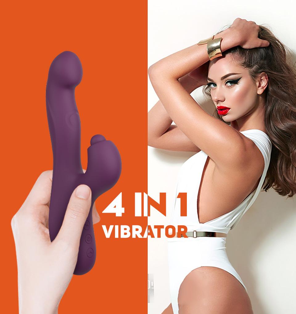 Кролик постукивающий вибратор для женщин G-Spot поглаживающий клитор стимулятор секс-игрушка женский нагревательный дилдо хлопающий вибрационный товары для взрослых