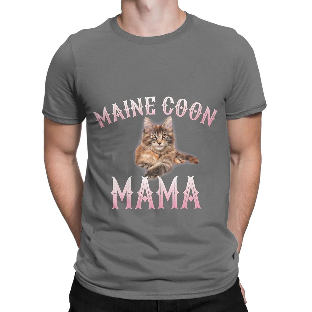 Maine Coon Mama Funny 100 Cotton TShirt maine coon Tops Tees For Unisex