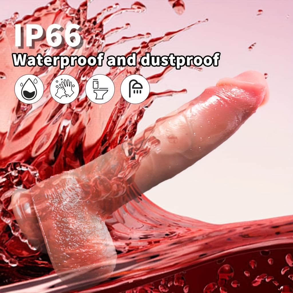 9.48-inch Thrusting Dildo Vibrator with 10 Thrusting & 10 Vibrating Modes,Remote Control.Ideal for G-Spot & Anal Stimulation.Suitable for Men,Women