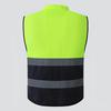 Светоотражающий жилет с высокой яркостью, дышащая рабочая одежда с несколькими карманами, защитная одежда для ночного бега на велосипеде