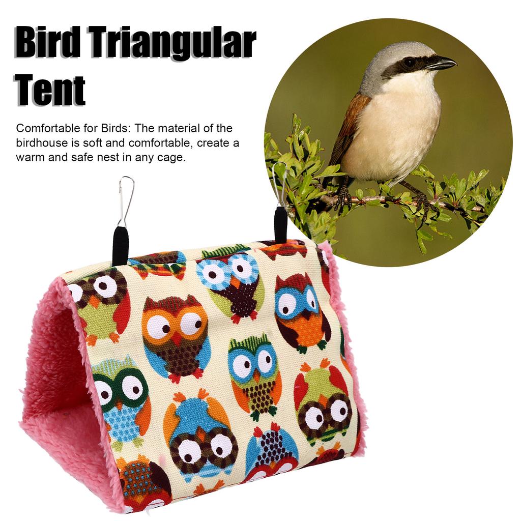 Гамак для попугая, птичье гнездо, треугольная палатка, теплая и удобная треугольная клетка для птиц, гнездо