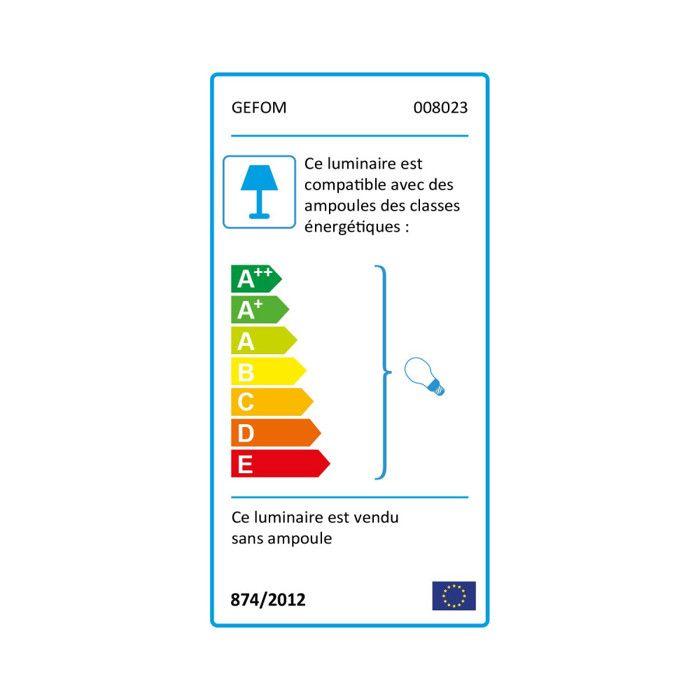 Hublot rond blanc 60W - E27 - Hublot ovale à ampoule - Extérieur - étanche et résiste à l'humidité