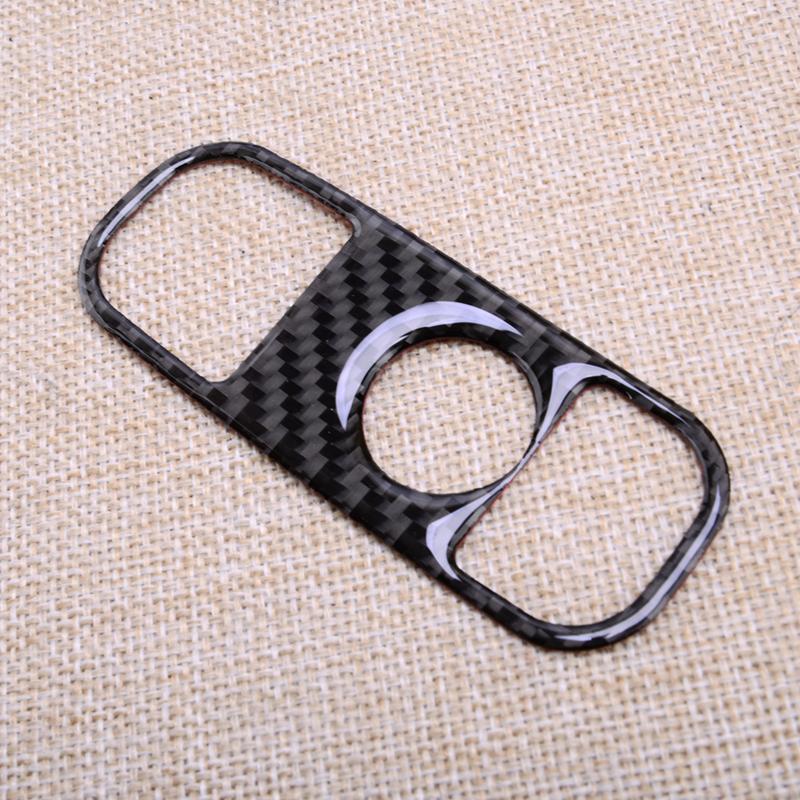 Interior Co-pilot Glove Box Handle Cover Trim Fit for Acura TL 2004 2005 2006 2007 2008 Black Carbon Fiber