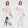 Комбинезон медсестры стоматолога, костюм с коротким рукавом, эластичный, быстросохнущий