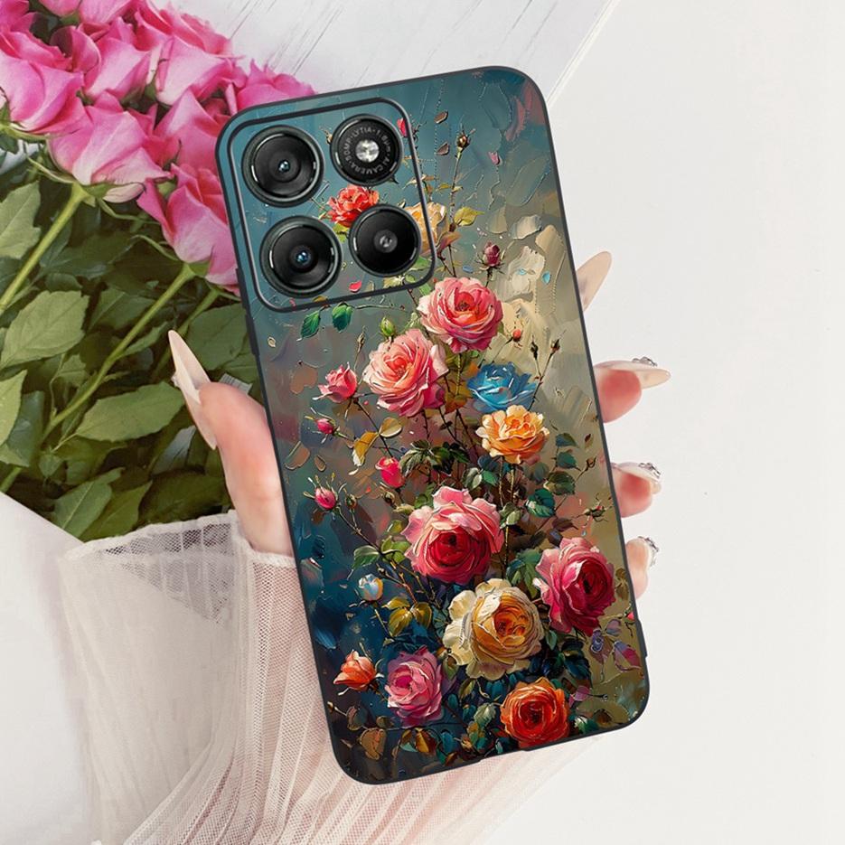 Для Motorola Moto G15 Чехол-аккумулятор Moto G17 Милый Чехол с Рисунком Сердечко Любви Мягкий Силиконовый Чехол Для Motorola G17 Power MotoG15 Fundas
