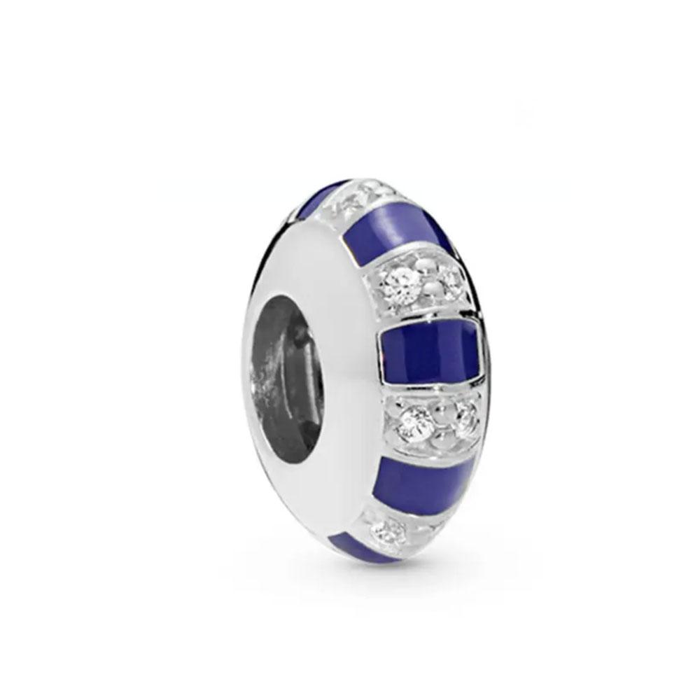 Шарм-клипса Застежка Лапка Луны Медь Квадратный Камень Разделительная Бусина Подходит для Оригинального Браслета Сделай Сам Для Женщины Девушки Ювелирные Изделия