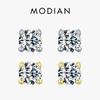 Moissanite Gemstone Clear D Color 925 Sterling Silver Small Tiny Dazzling Stud Earrings For Women Wedding Fine Jewelry